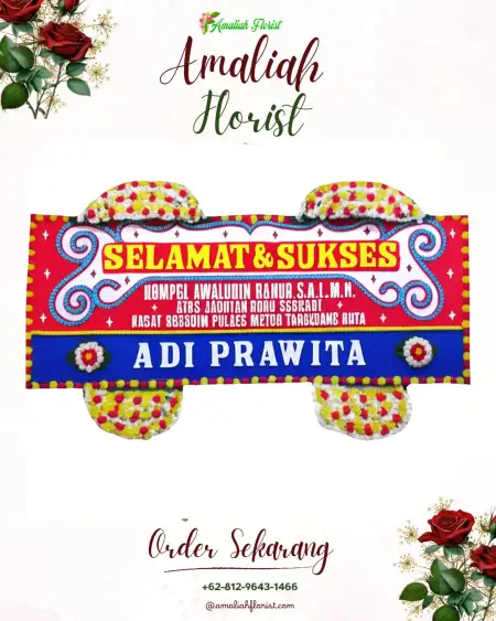 Papan Bunga Ucapan Selamat Teluk